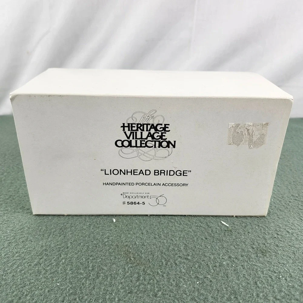 Dept 56 Heritage Village Lionhead Bridge Christmas Village Accessory 5864-5
